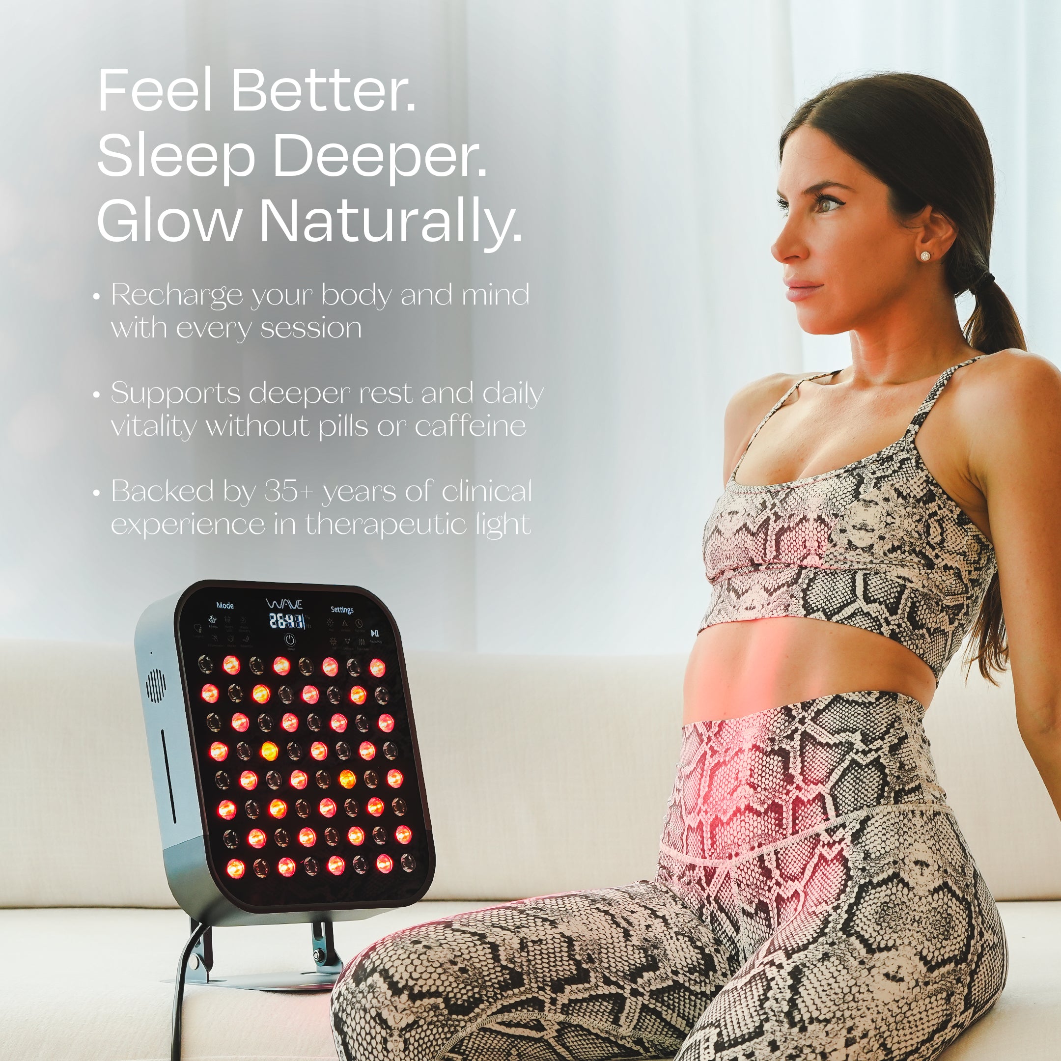 WAVE Zone Panel – Compact Red Light Therapy for Energy, Recovery